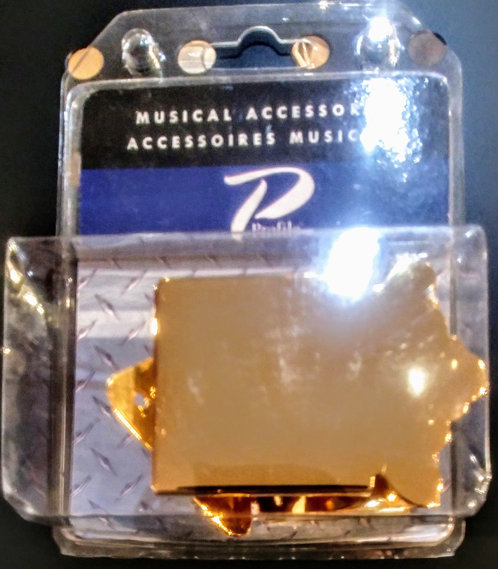 Profile MT102-GD Mandolin Tailpiece completeGold-Plain top