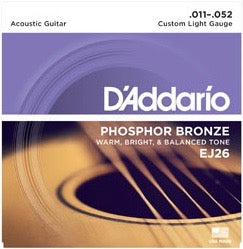 D'Addario EJ26 Phosphor Bronze Light 11-52