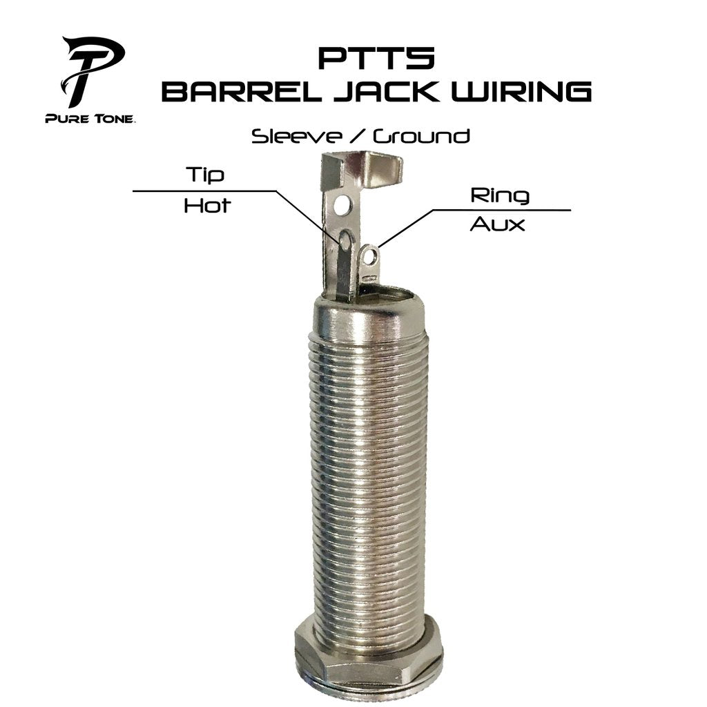 Pure Tone PTT5 Mono & Stereo 1/4″ Barrel Jack - Nickel