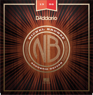 D&#39;Addario NB1356 Nickel Bronze Acoustic Guitar Strings Medium 13-56