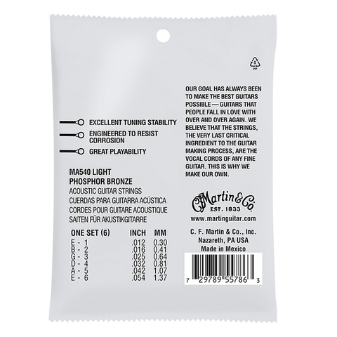 Martin MA540 Authentic Phoshor Bronze Light