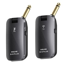 NUX B2-PLUS Rechargeable 4 Channels Wireless Guitar System - Black