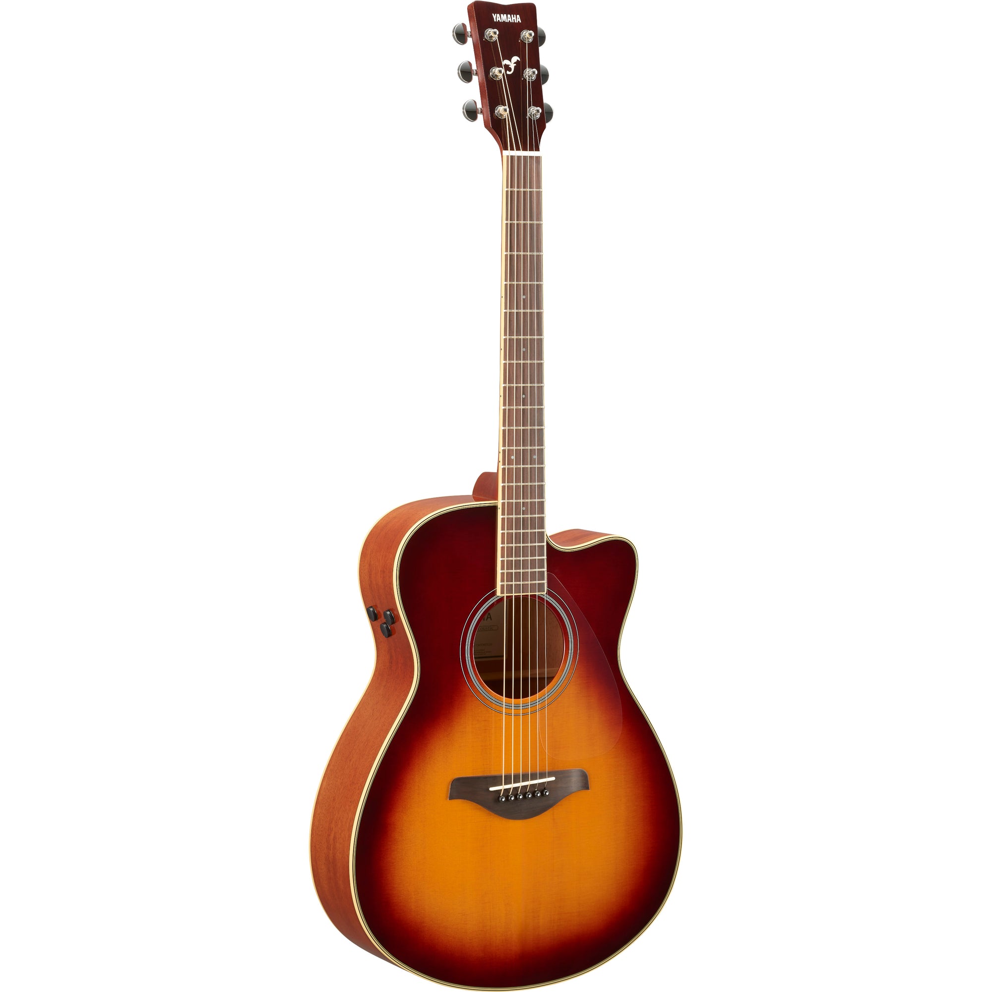 Yamaha FSC-TA BS TransAcoustic Guitars - Brown Sunburst