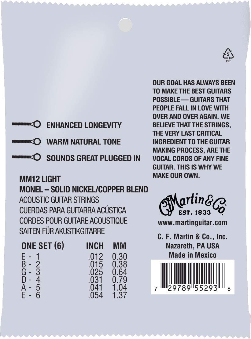 Martin MM12 Retro Acoustic Strings