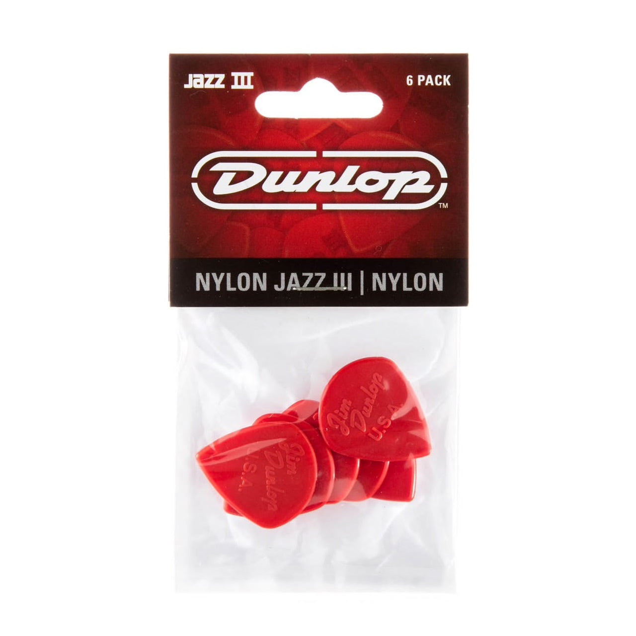 Dunlop 47P3-N Jazz III Nylon Picks