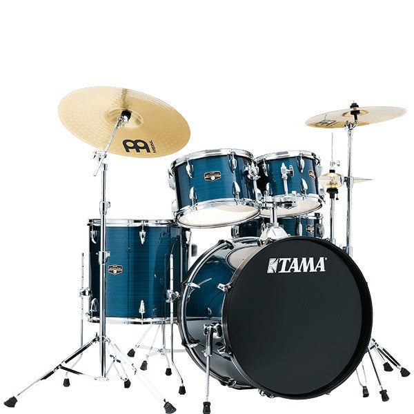 TAMA Imperialstar 5-Piece Complete Kit c/w 20&quot; Bass Drum - Hairline Blue