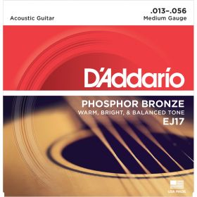 D'Addario EJ17 Phosphor Bronze Medium 13-56