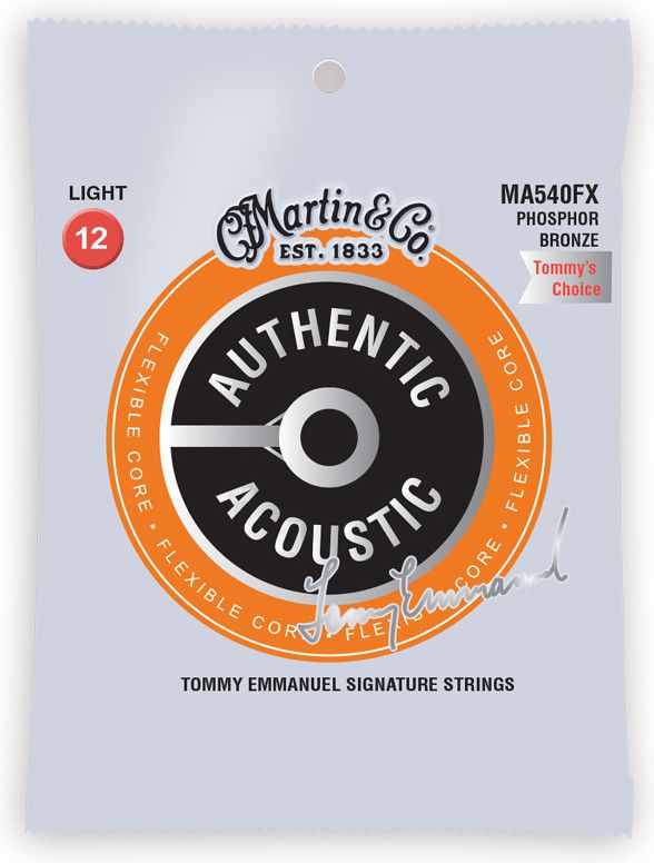 Martin MA540FX  Flexible Core Acoustic Strings Light Tommy Emmanuel