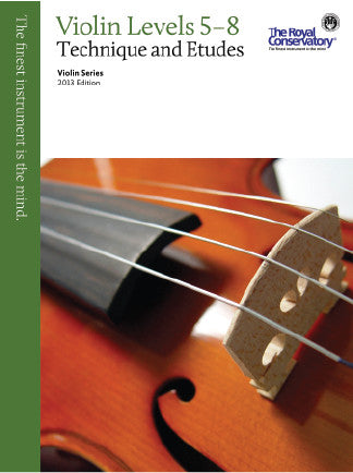 RCM Violin Technique and Etudes Level 5-8 2013 ED